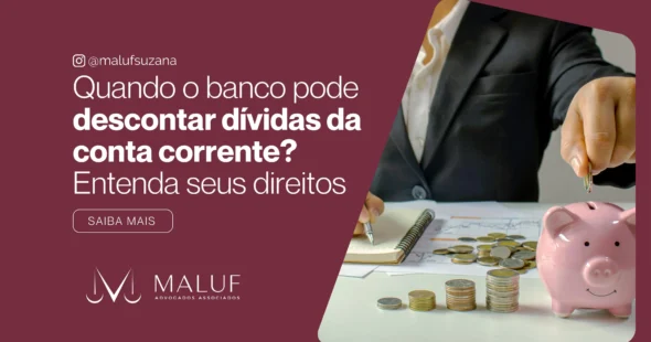 quando o banco pode descontar dívidas da conta corrente