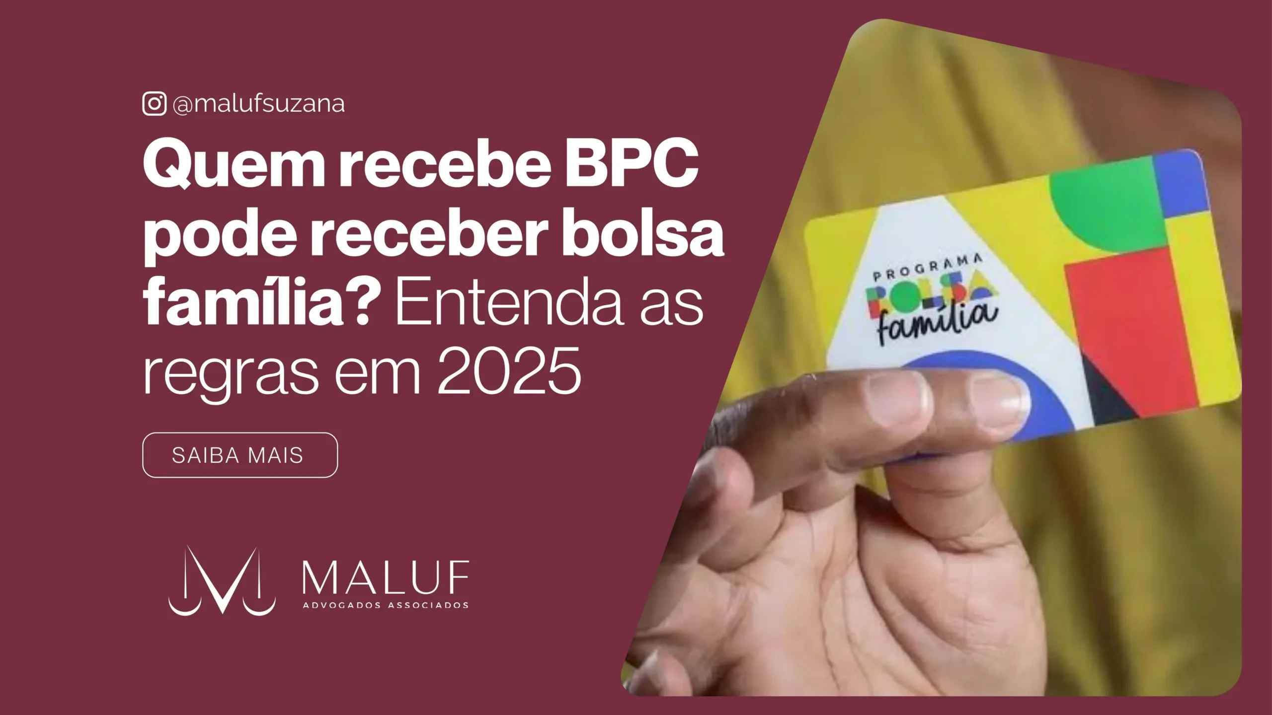 Quem recebe BPC pode receber bolsa família? Entenda as regras