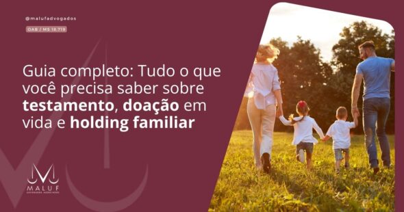 O guia completo: Tudo o que você precisa saber sobre testamento, doação em vida e holding familiar